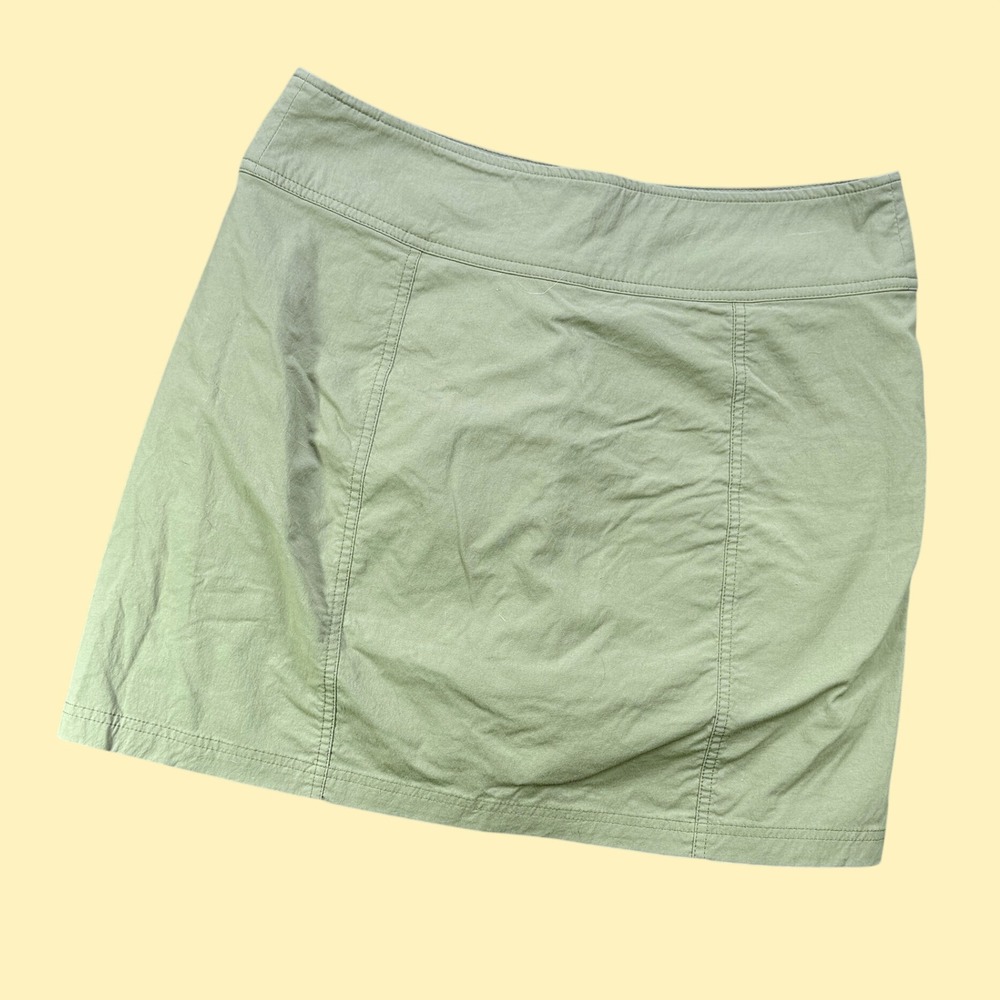 Royal Robbins Skort Women 8 Green Jammer Stretch Hike Outdoor Travel Activewear